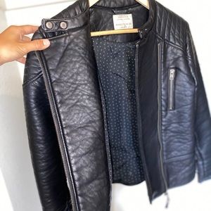 ZARA GIRLS black leather jacket